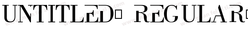 Untitled1 Regular字体转换